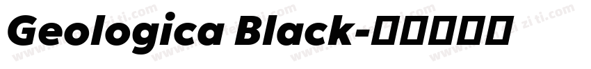 Geologica Black字体转换